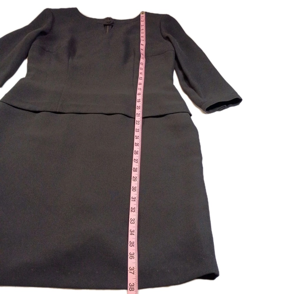 Maggy London Sheath Dress Knee Length Womens 6 Black Lined Office Chic Cocktail - Picture 6 of 16